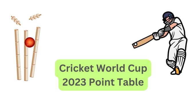 Cricket World Cup 2023 Point Table Cricket World Cup 2023 Point Table
